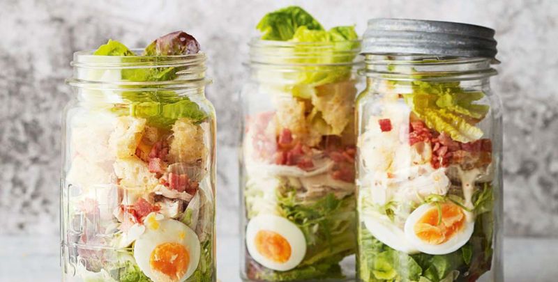 Chicken Caesar Salad Jar