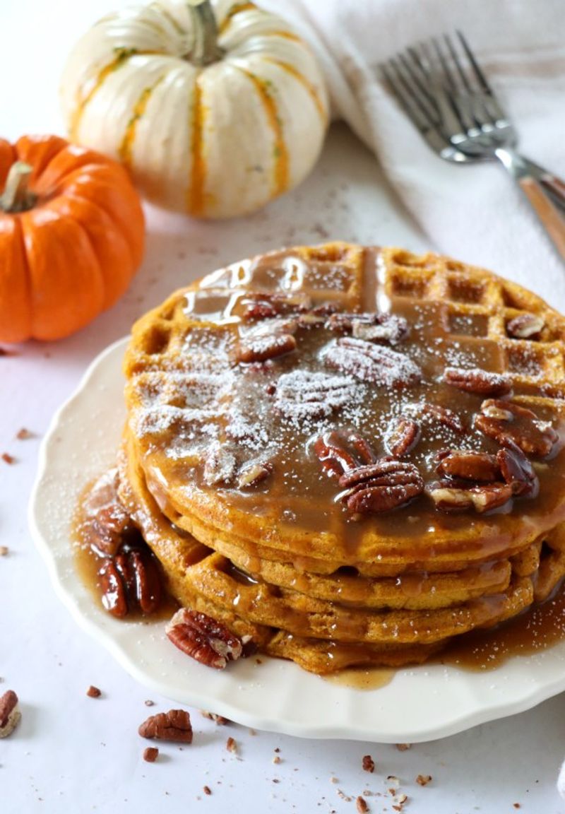 Pumpkin Spice Waffles