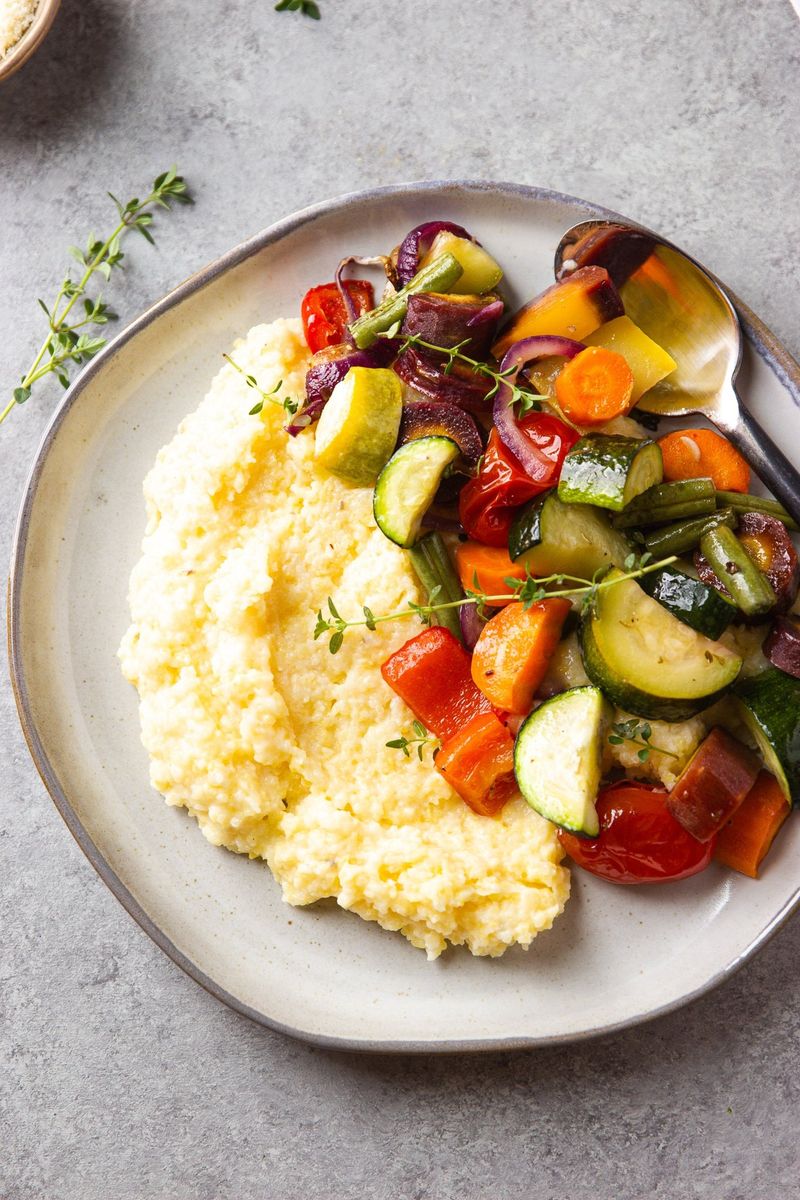 Polenta with Roasted Vegetables