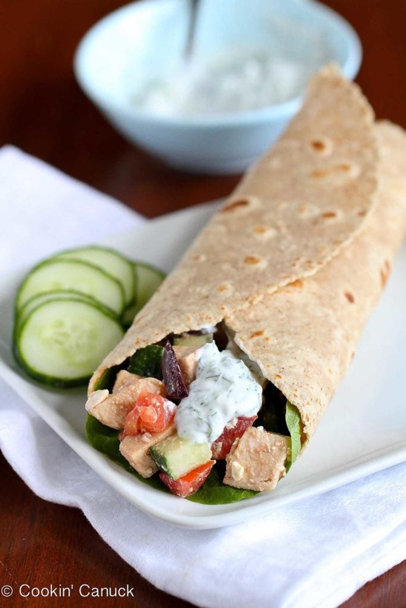 Greek Yogurt Chicken Wrap