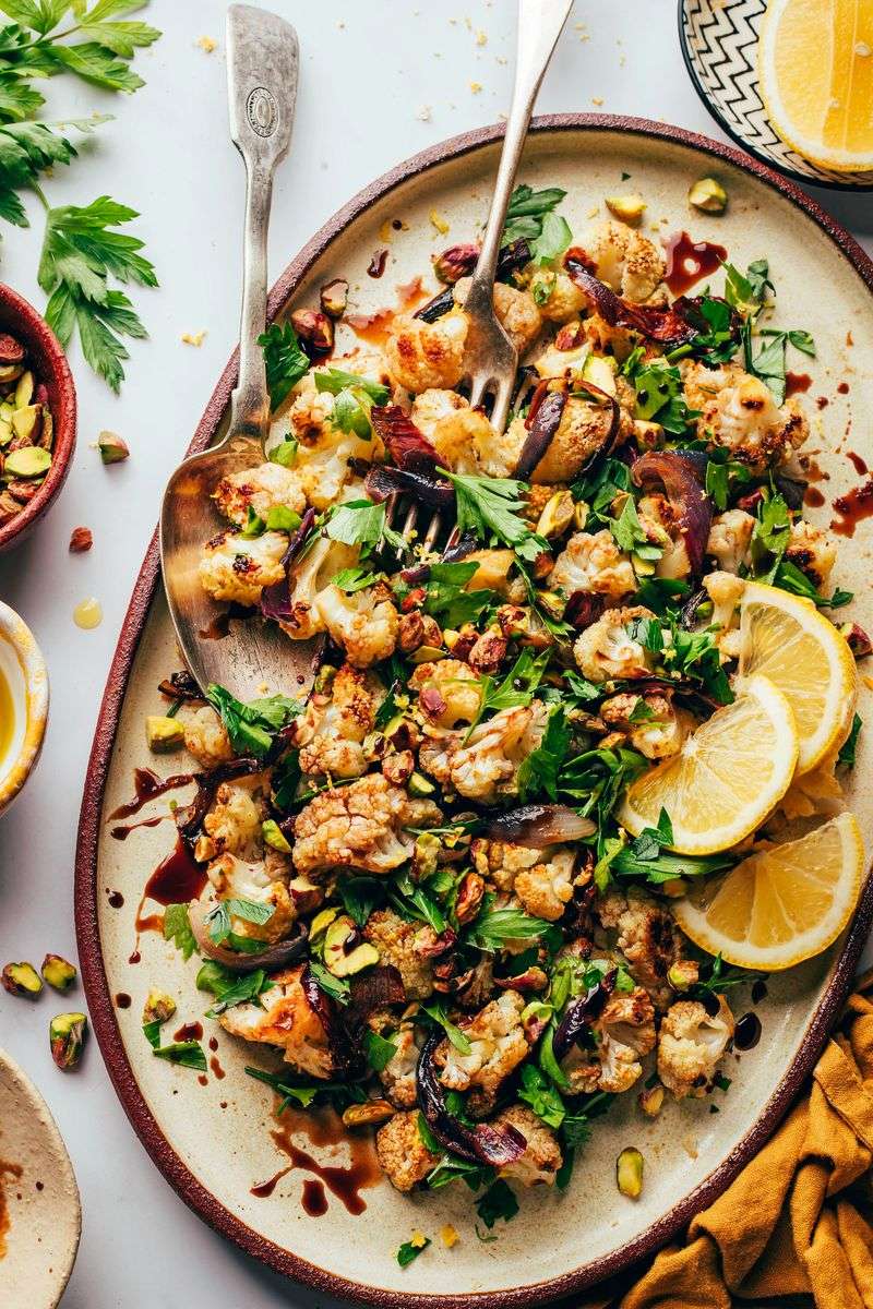 Cauliflower and Pomegranate Burst