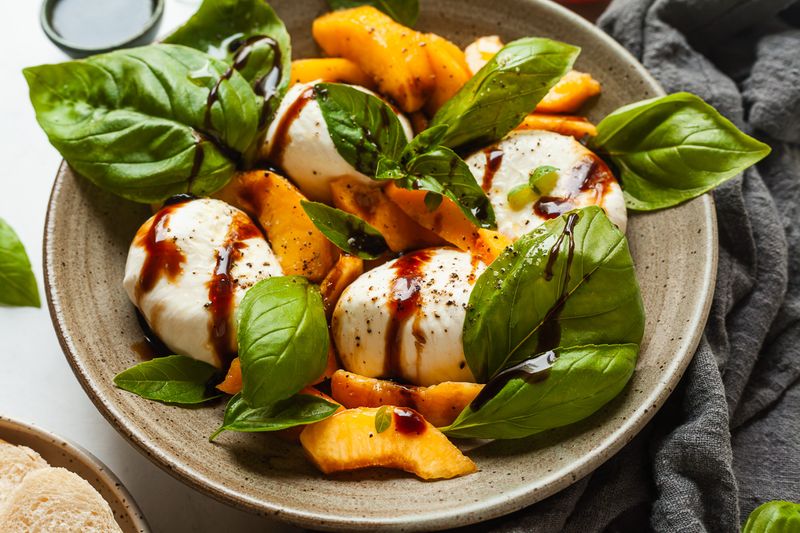 Peach Burrata Salad