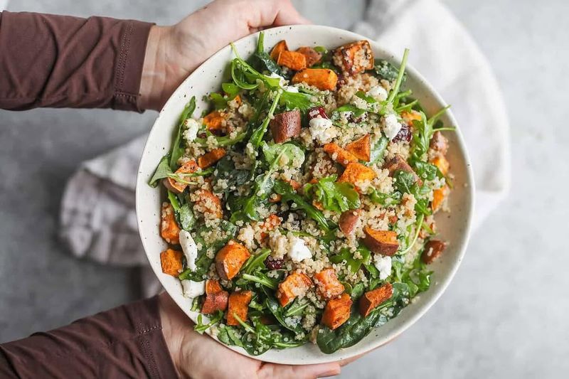 Roasted Sweet Potato Quinoa Salad