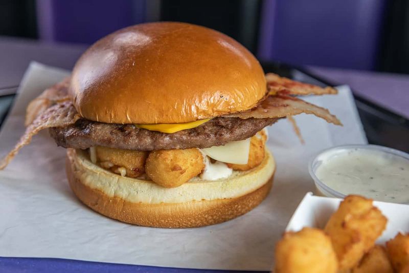 Wisconsin's Cheddar Cheese Curd Burger