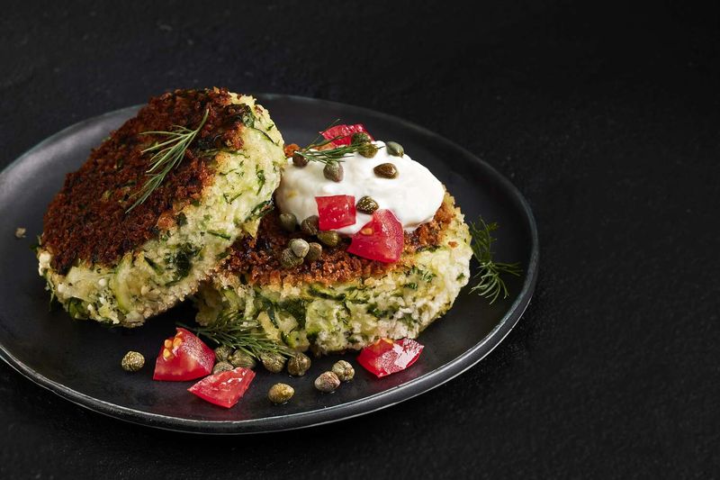Winner: Zucchini Fritters with Yogurt Sauce