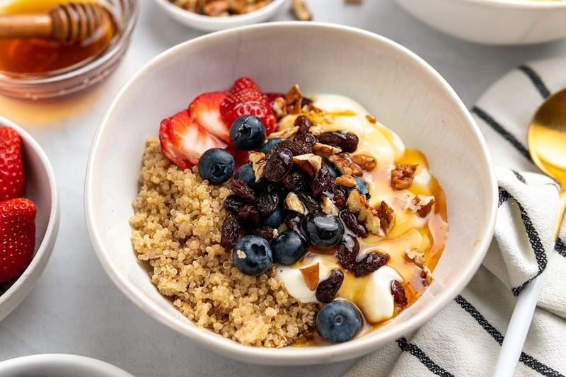 Winner: Quinoa Breakfast Bowl with Almond Milk