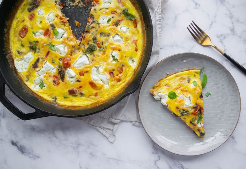 Winner: Vegetable Frittata with Goat Cheese