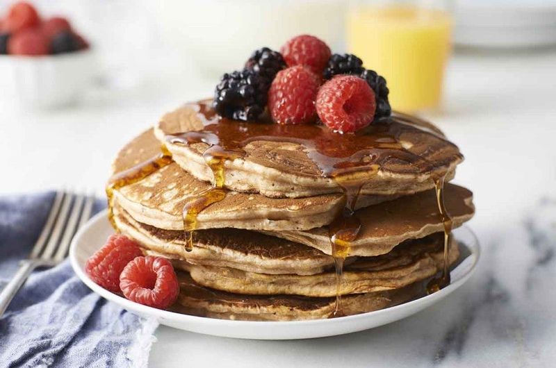 Winner: Whole Grain Pancakes with Maple Syrup