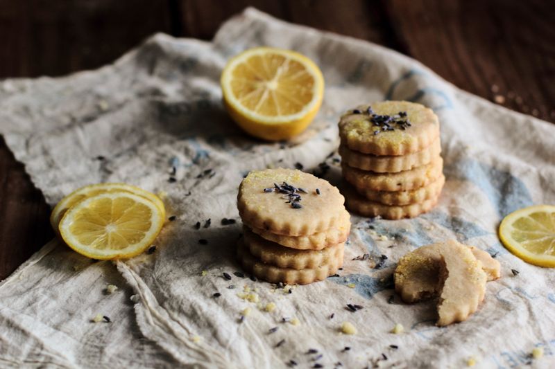 Lavender Shortbread Cookies
