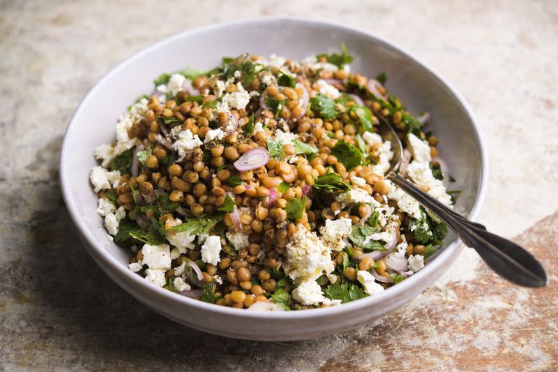 Savory Lentil and Feta Salad