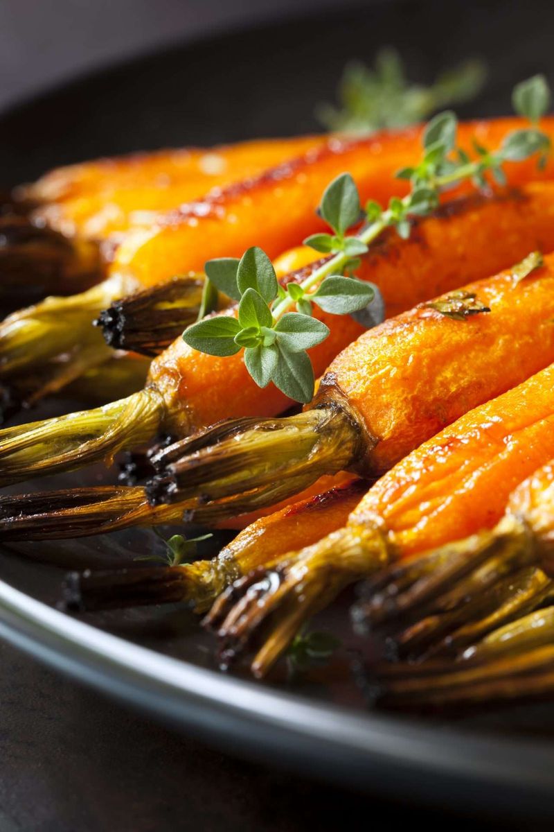 Maple Glazed Grilled Carrots
