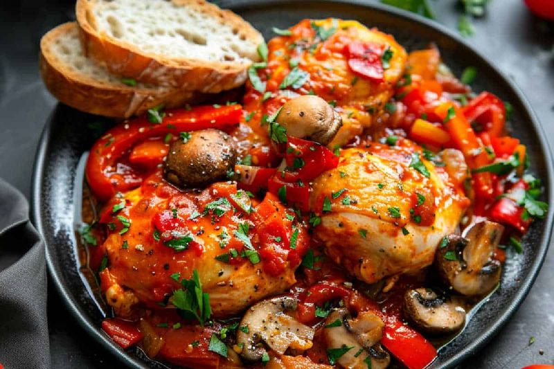 Savory Chicken Cacciatore