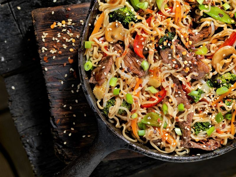 Savory Beef Ramen Stir-Fry