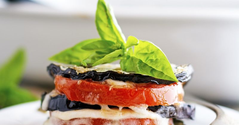 Eggplant Parmesan Stacks