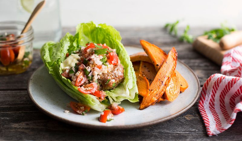Lettuce-Wrapped Burgers