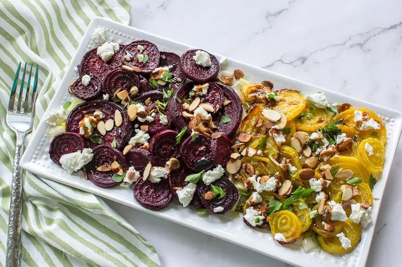Roasted Beet and Goat Cheese Salad