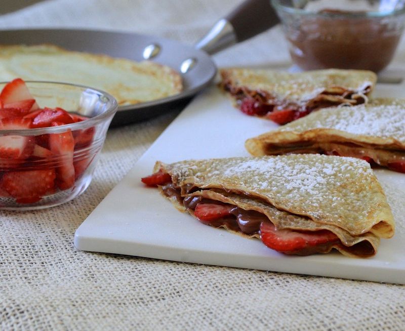 Chocolate Hazelnut Crepes