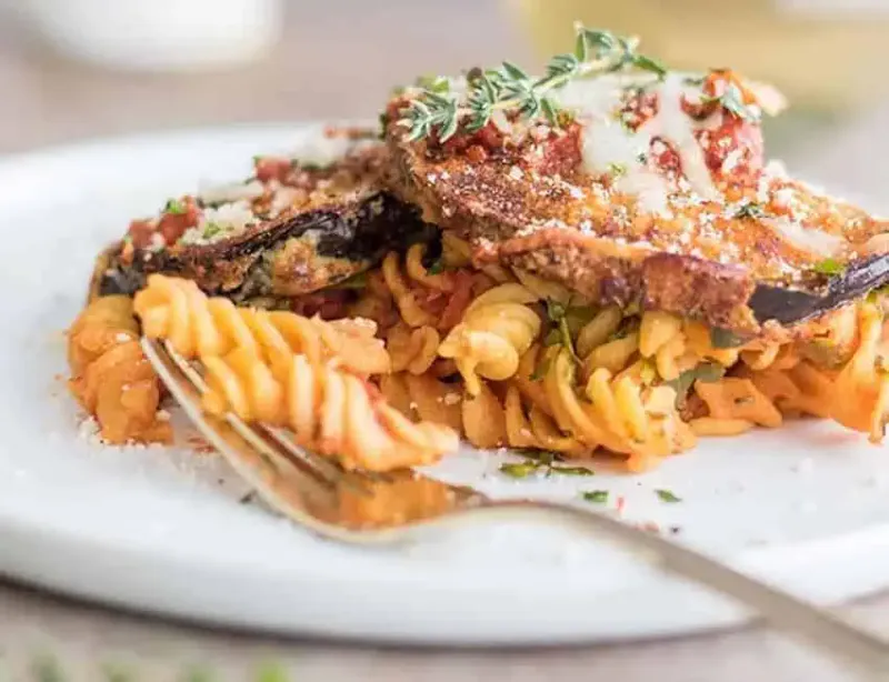 Eggplant Parmesan Pasta