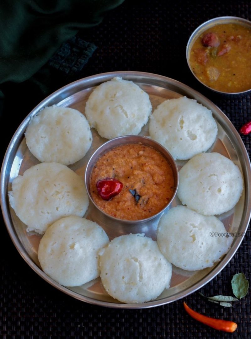 Leftover Rice Idli