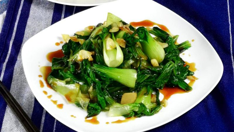 Garlic-Infused Bok Choy Stir-Fry