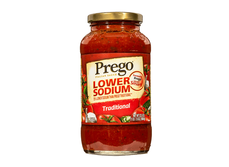 14. Prego Lower Sodium Traditional