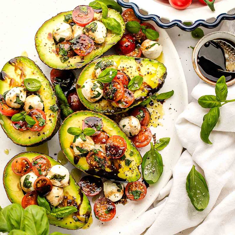 Caprese Stuffed Avocados
