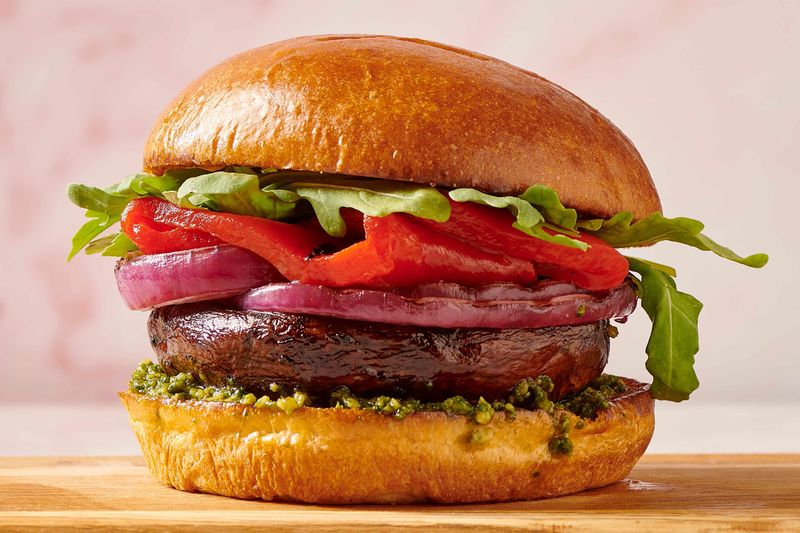 Savory Portobello Mushroom Burgers