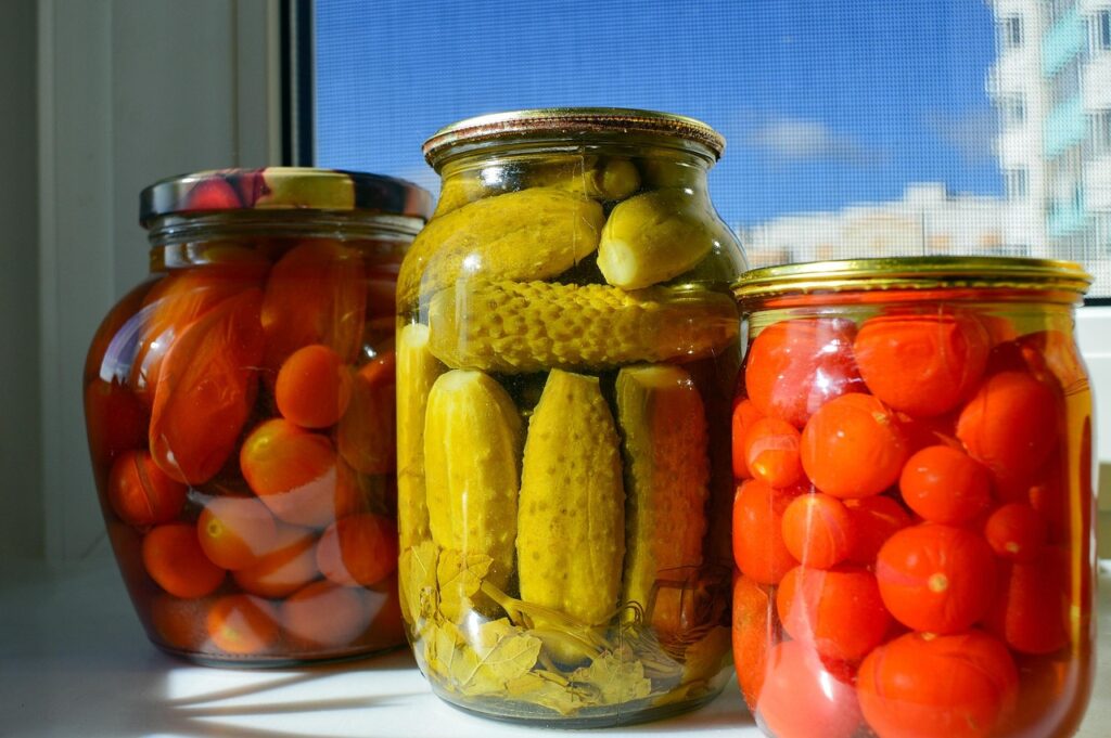 pickles, blanks, cucumbers, salted cucumbers, canned tomatoes, glass jars, conservation, red, ripe, vegetable garden, vegetables, vegetarian, canned cucumbers, marinated, tomato, pickles in a jar, blank, cherry, home, pickled tomatoes, food, snack, dish, useful, vegetable, autumn, tomatoes, country house, cooking, recipe, harvest, pickles, pickles, pickles, pickles, pickles