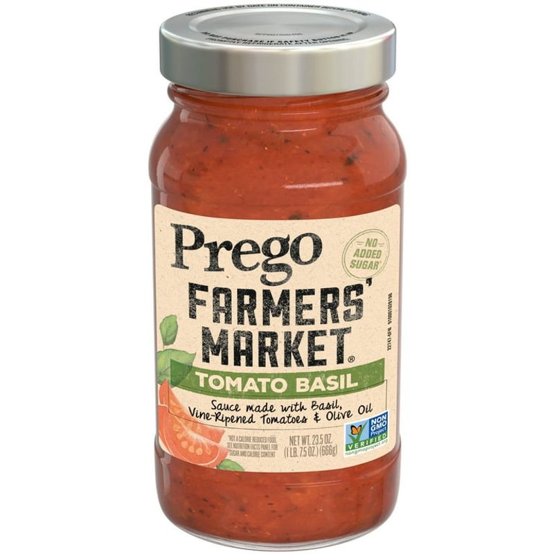 1. Prego Farmers’ Market Tomato & Basil