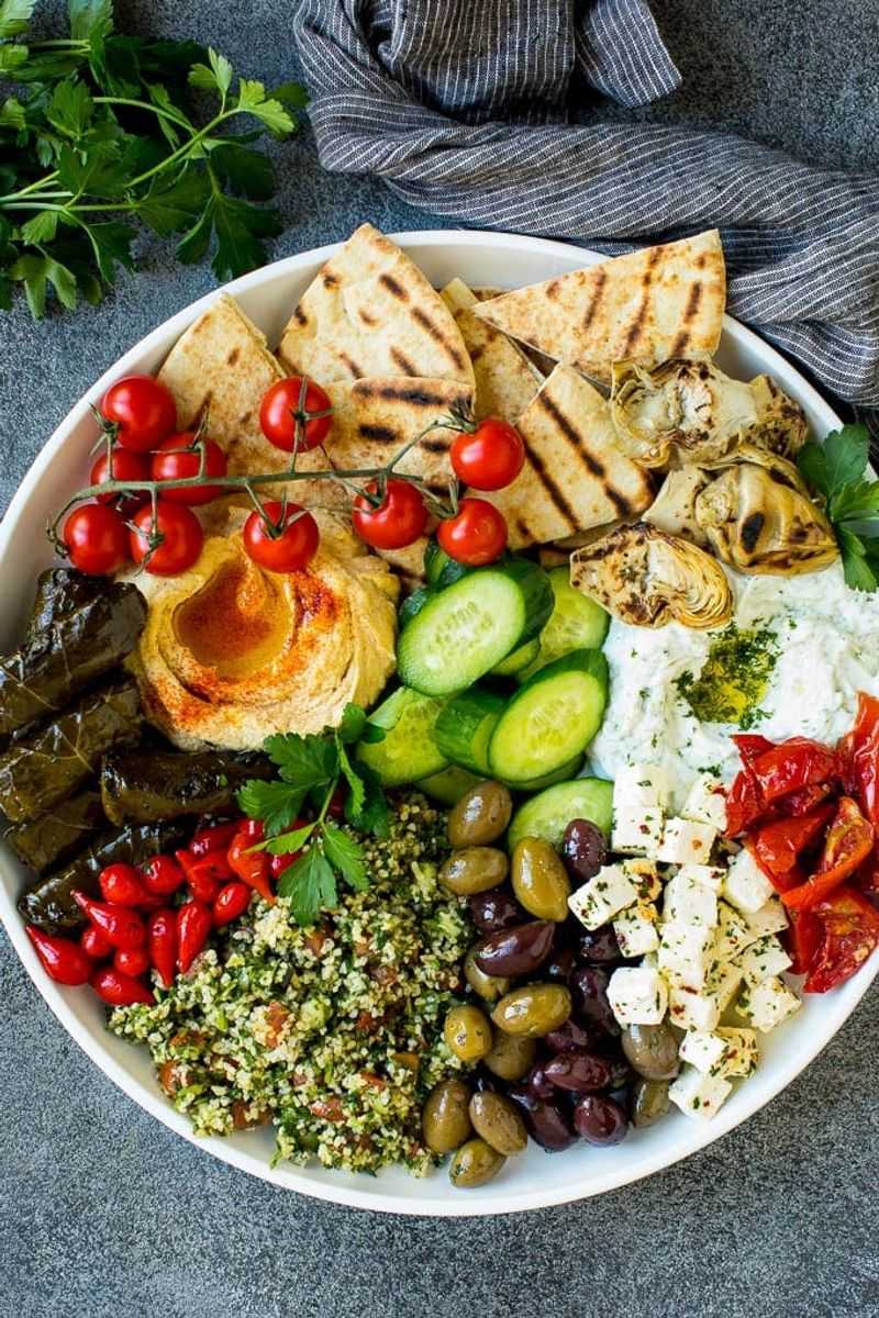 Mediterranean Hummus Platter