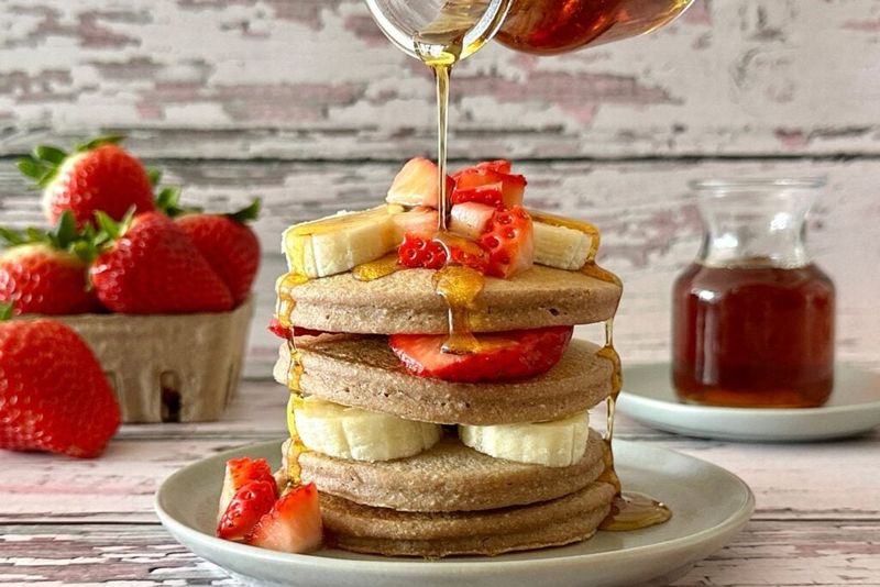 Strawberry Banana Pancakes