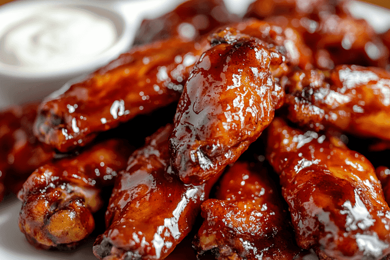 Grilled Honey BBQ Chicken Wings