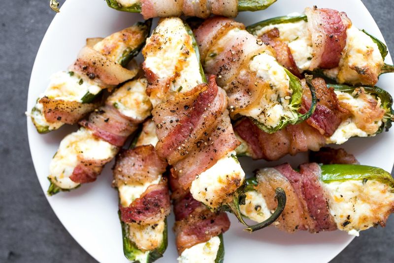 Bacon-Wrapped Jalapeño Poppers