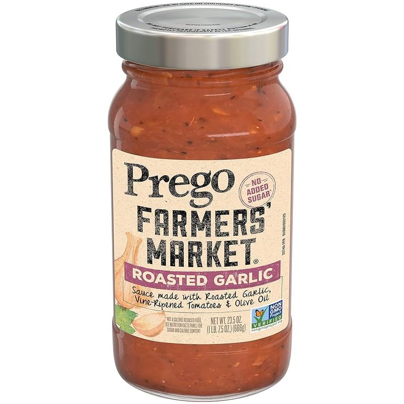 4. Prego Farmers’ Market Roasted Garlic