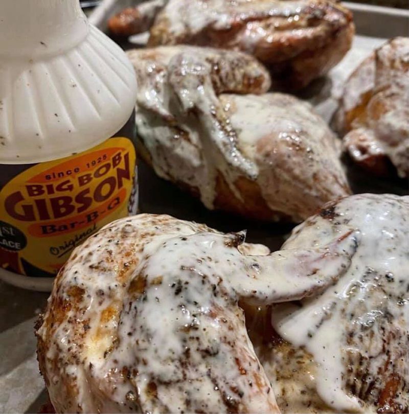 Alabama: White BBQ Sauce Chicken – Big Bob Gibson Bar-B-Q, Decatur