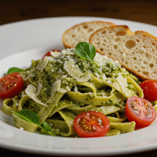 ai generated, food, pasta, dish, bread, healthy, cooking, cook, restaurant, chef, michelin, professional, realistic, gourmet