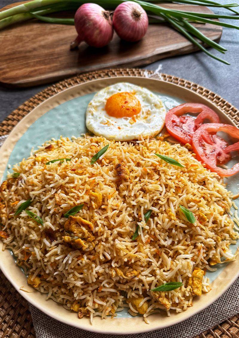 Egg Curry Fried Rice