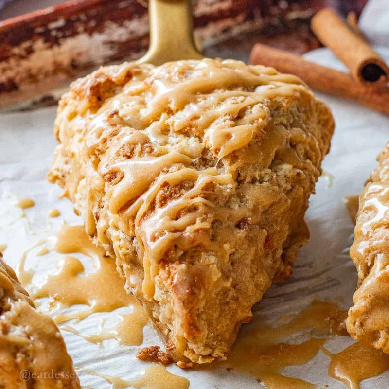 Apple Caramel Scones