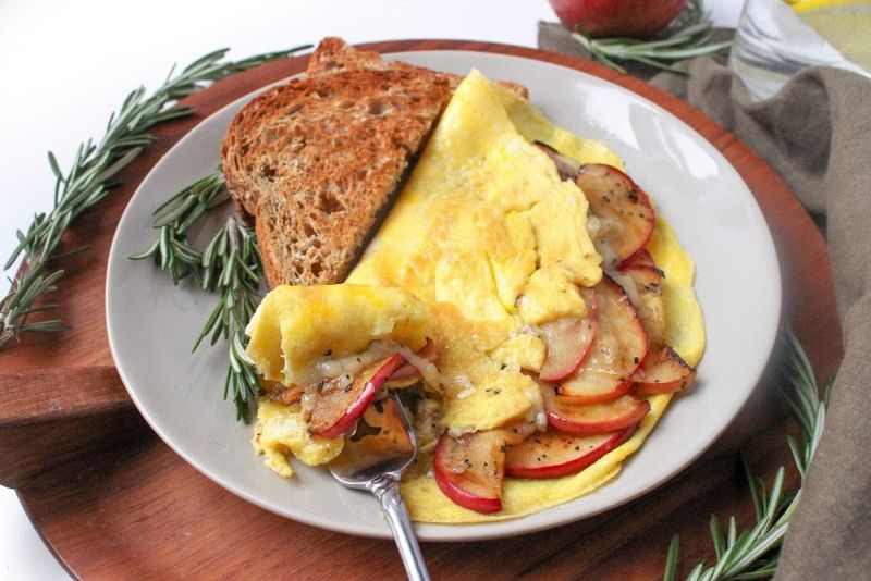 Savory Apple Omelette