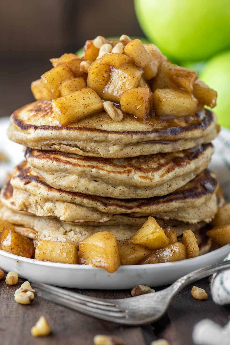 Apple Ricotta Pancakes