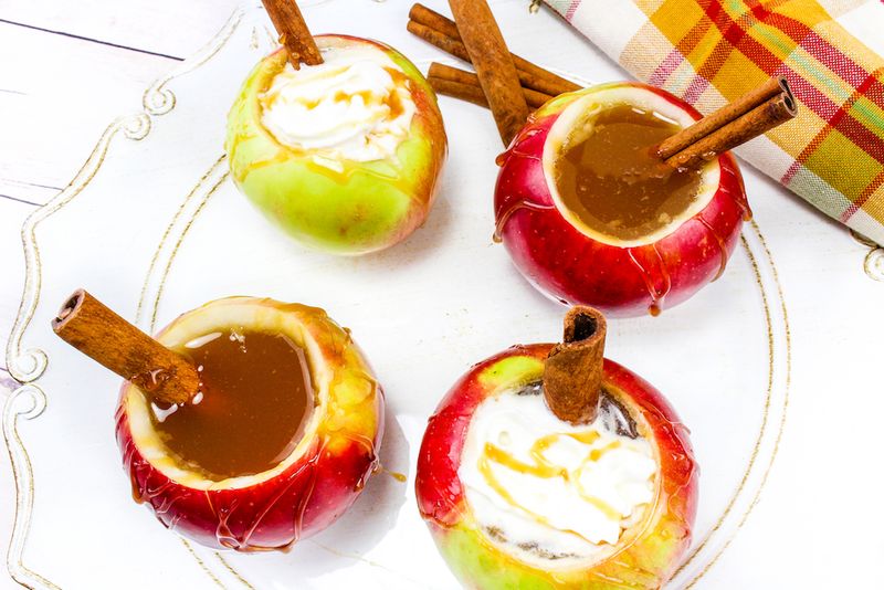 Apple Cider Caramel Apples