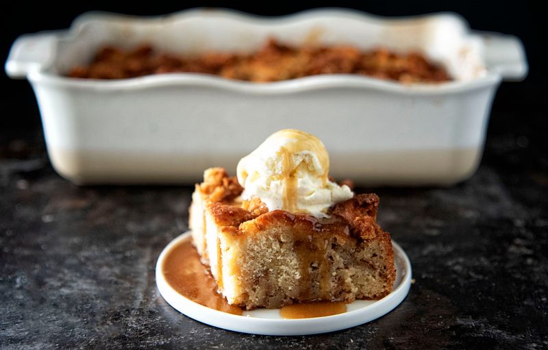Apple Cider Bread Pudding