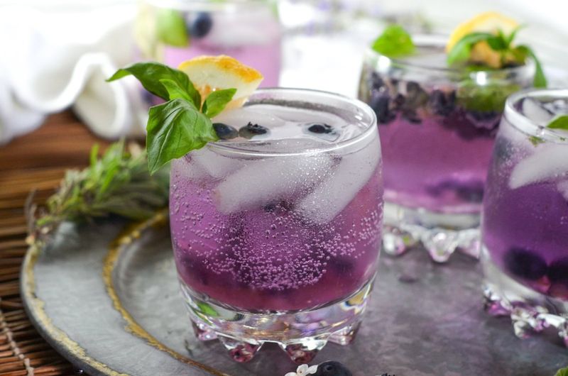 Blueberry Lemon Basil Cooler