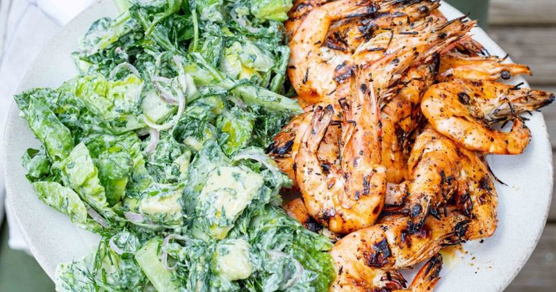 Shrimp and Avocado Green Goddess