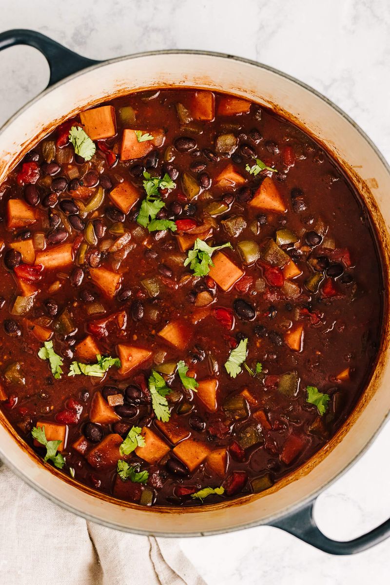 Sweet Potato and Black Bean Chili