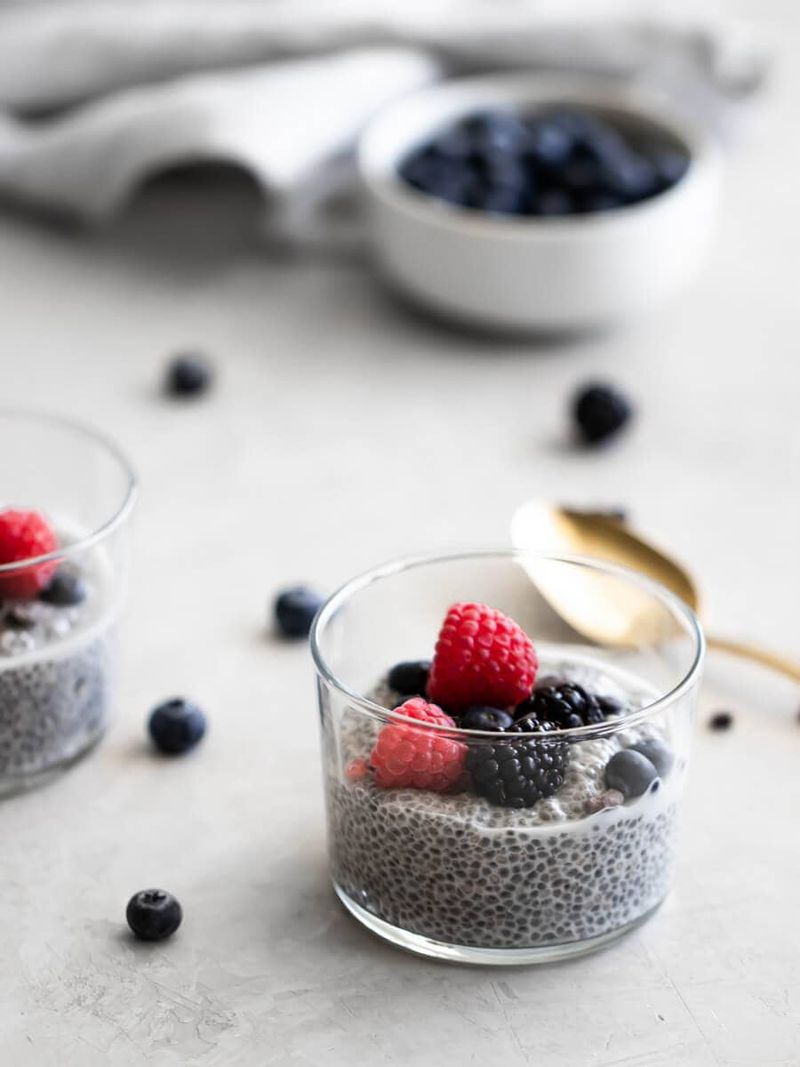 Chia Seed Pudding with Fresh Berries