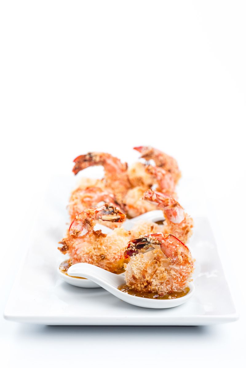 Coconut Shrimp with Mango Chutney