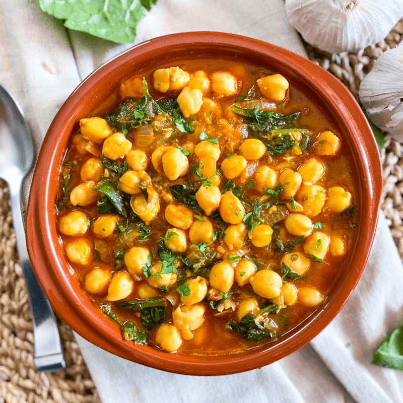 Chickpea and Spinach Stew