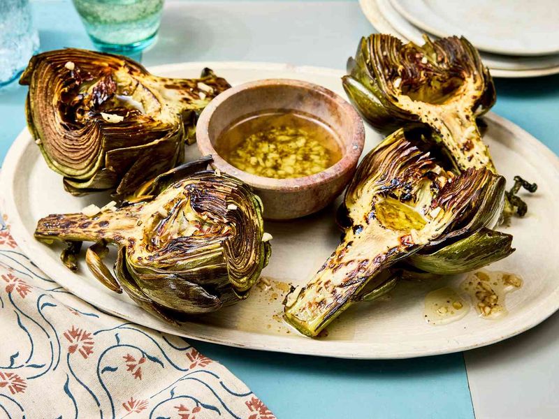 Fire-Grilled Artichokes