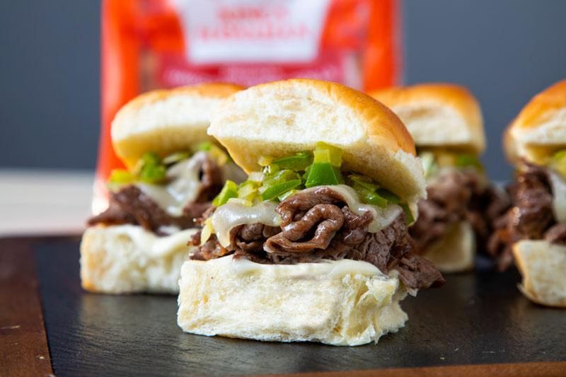 Philly Cheesesteak Sliders